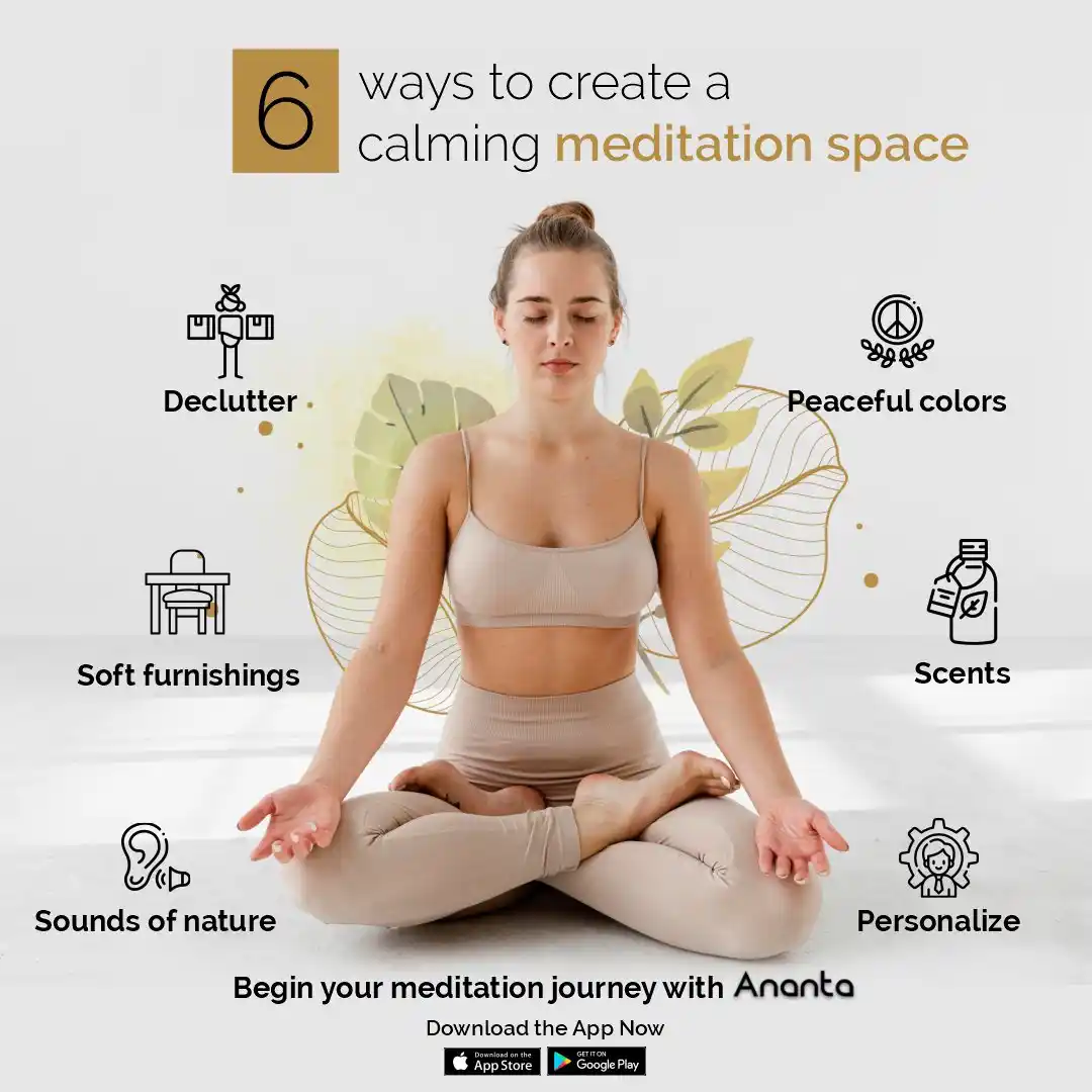 6 ways to create a calming meditation space